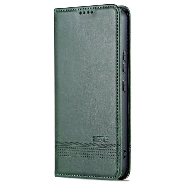 AZNS Samsung Galaxy A35 5G Plånboksfodral Konstläder - Grön