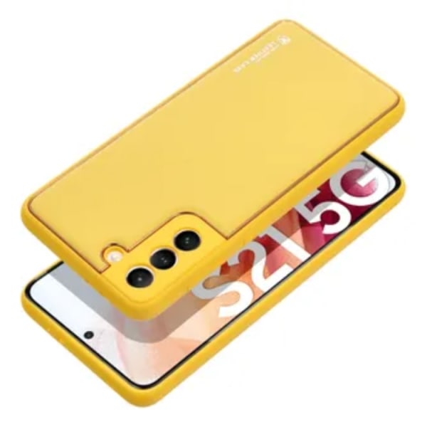 Galaxy S23 FE -matkapuhelinsuojus, nahka - keltainen