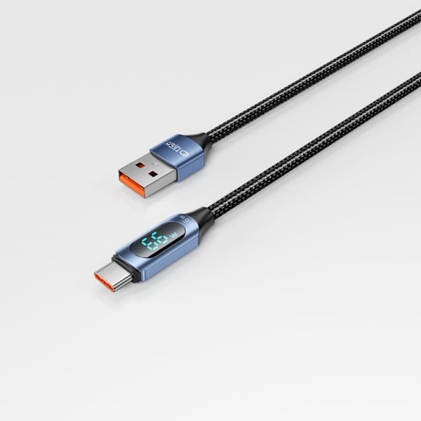 Tech-Protect USB-C till USB-A kabel Ultraboost LED 1m - Blå