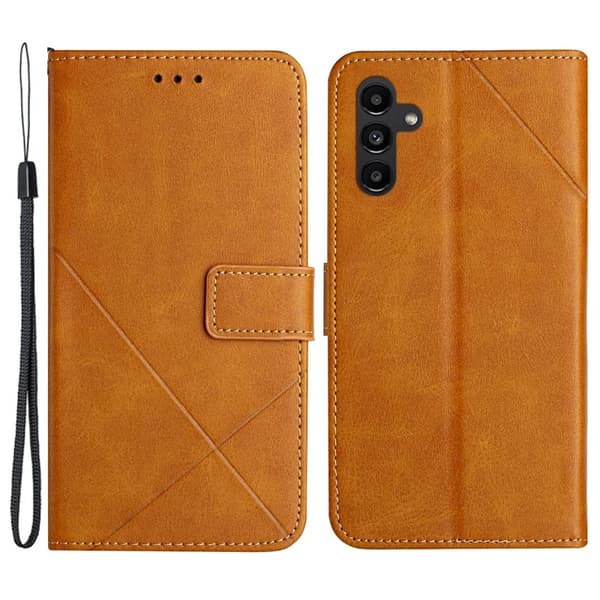 Mobilskal till Samsung Galaxy A55 5G KonstLäder Solid Färg - Gul