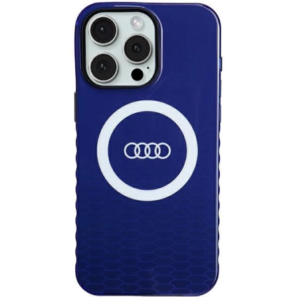 Audi iPhone 15 Pro Max mobiilikotelo Magsafe IML Big Logo - sininen