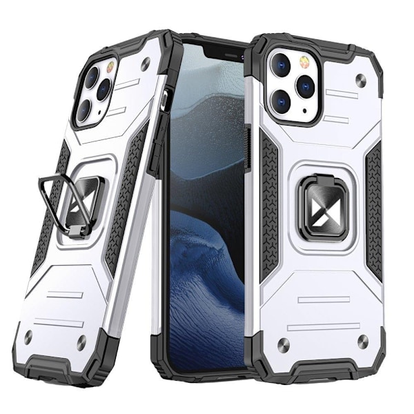 Wozinsky Ring Kickstand Tough Skal iPhone 13 Mini - Silver Silver