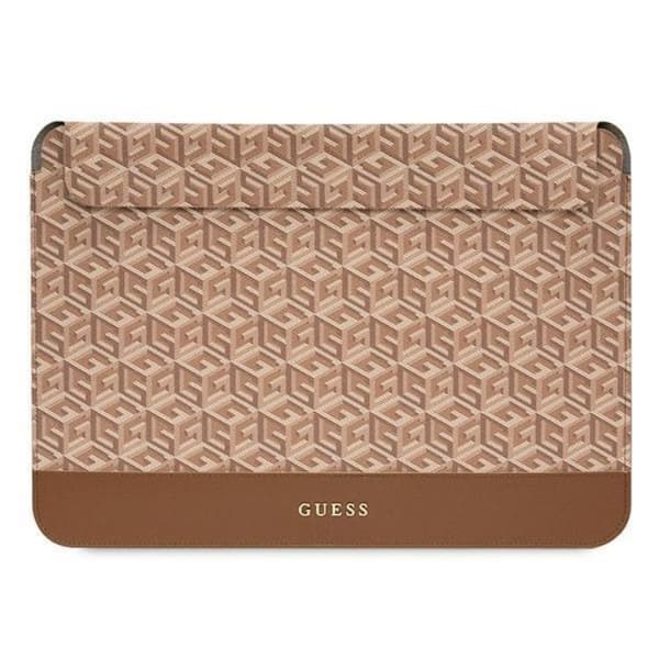 Guess Computer Sleeve 16'' GCube Stripes - Brun Brun