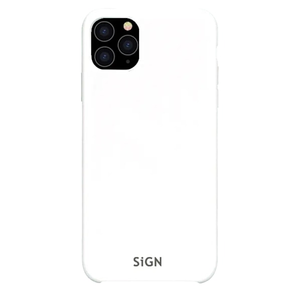 SiGN iPhone 11 Pro Max Skal Liquid Silicone - Vit Vit