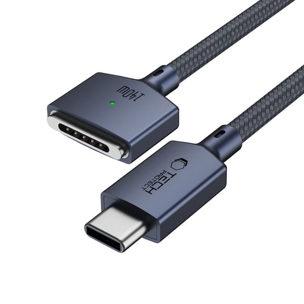 Tech-Protect Macbook-Kabel USB-C Till Magsafe 3 140w 2m Ultraboost - Blå Blå