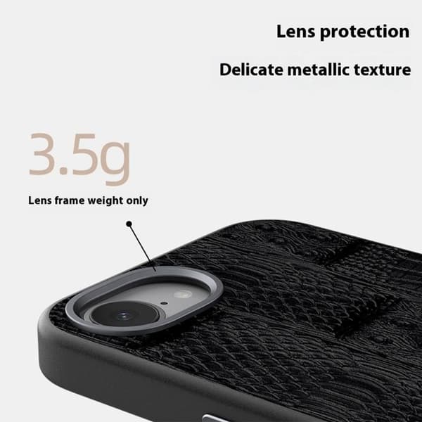 ABEEL Mobilskal till iPhone 16e MagSafe Kompatibel Äkta Läder Brun