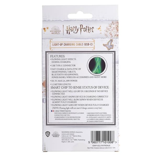 Harry Potter USB-A till USB-C -kabel (1,2 m) - Patronus