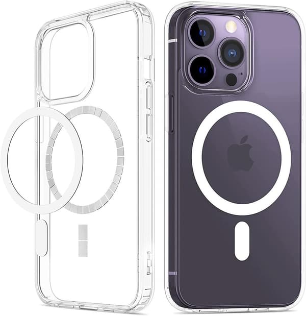 BOOM iPhone 15 Pro Max -kuori Magsafe TPU - Läpinäkyvä Transparent