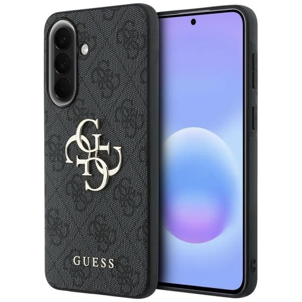 Guess Mobilskal För Galaxy A37 5G Läder 4G Metal Logo - Svart
