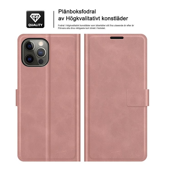 Boom of Sweden RFID-Skyddat Plånboksfodral iPhone 13 Pro - Rosa Rosa