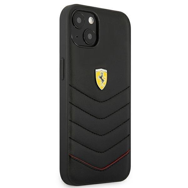 Ferrari suojakuori iPhone 13 Mini Off Track tikattu - musta Black
