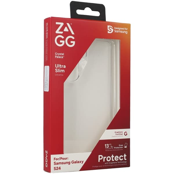 ZAGG Mobilskal till Galaxy S24 Crystal Palace - Transparent Svart