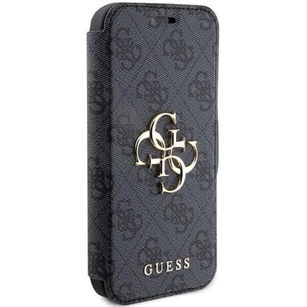 Guess iPhone 15 Pro Punge Etui Metal Logo - Grå Grå