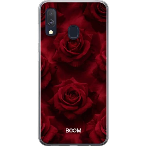 Mobilskal till Samsung Galaxy A40 med Crimson Rose
