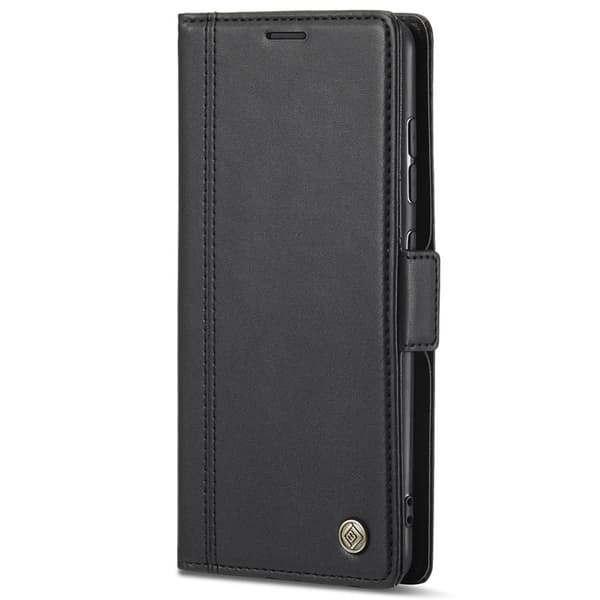 LC.IMEEKE Samsung Galaxy S22 Plånboksfodral Konstläder - Svart