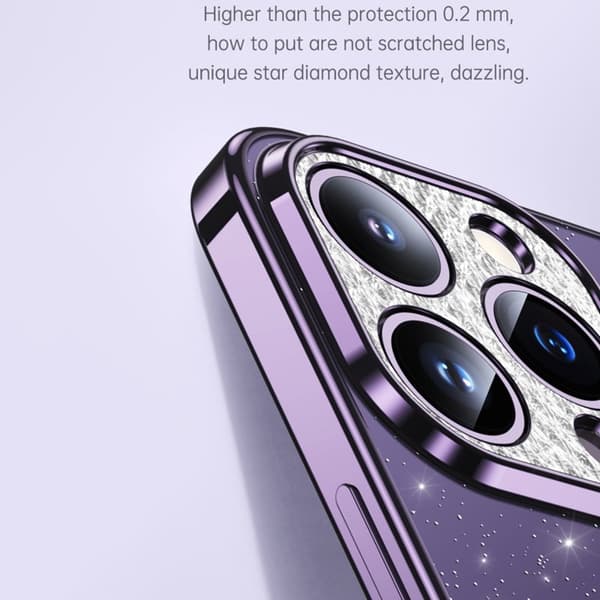 SULADA XingZuan Mobilskal till iPhone 13 Pro Soft TPU Glitter Vit