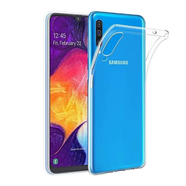Samsung Galaxy A30s Cover Clear 2mm Blød Plast Transparent Transparent
