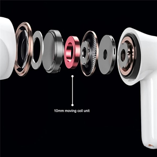 Lenovo TWS Bluetooth In-Ear Hörlurar ANC Thinkplus - Vit Vit