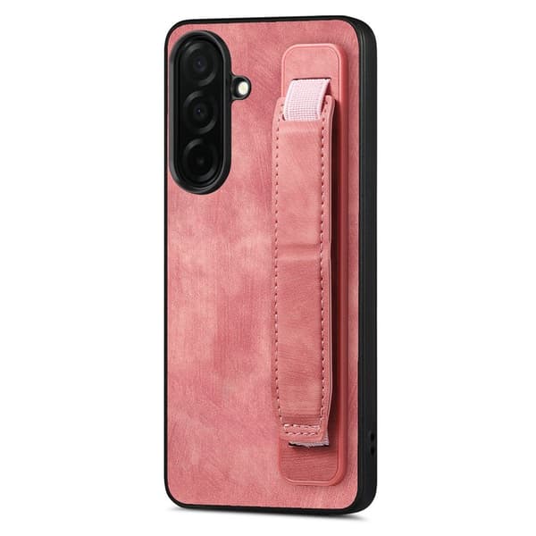 Mobilskal för Samsung Galaxy S26 Kickstand Konstläder + TPU - Rosa
