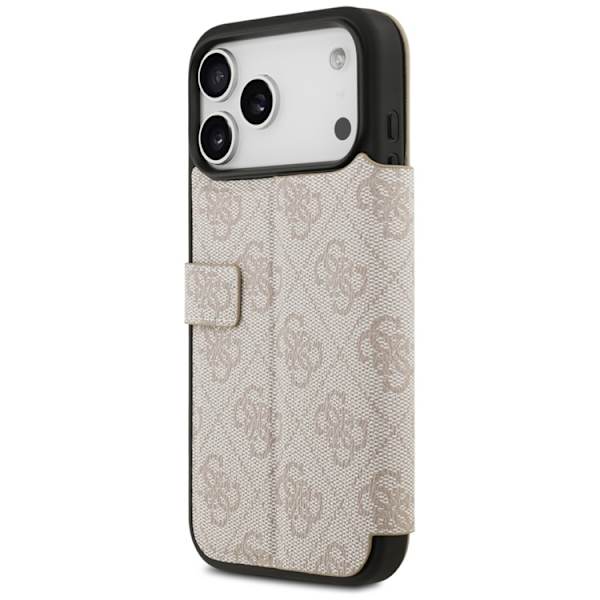 Guess iPhone 17 Pro Max Plånboksfodral Metal Logo - Rosa Rosa