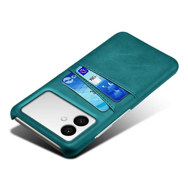 Mobilskal till Samsung Galaxy S26 Edge PU Läder + Hård PC - Grön