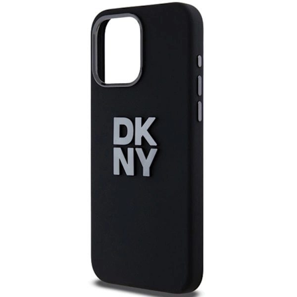 DKNY iPhone 15 Pro Mobilskal Liquid Silikon Metal Logo - Svart Svart