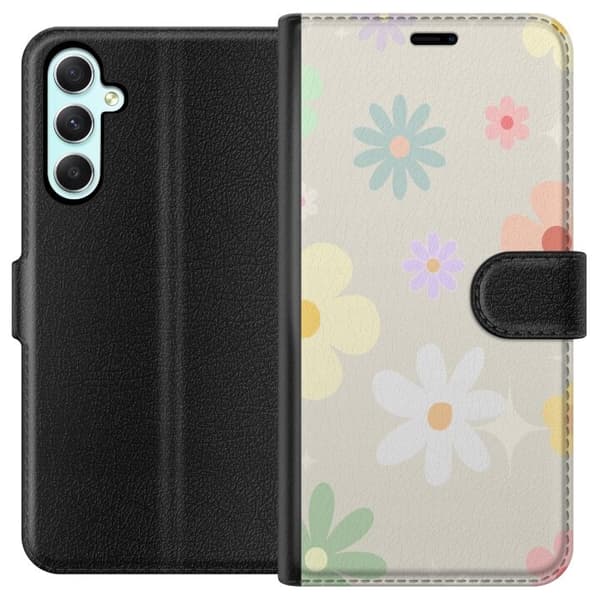 Pung Taske til Samsung Galaxy A34 med Fejende Blomster