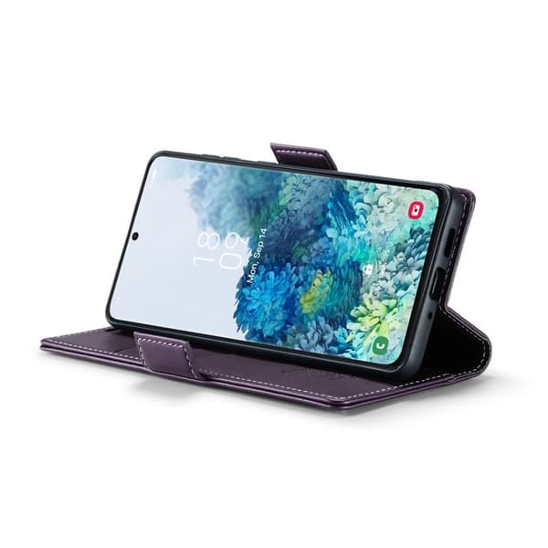 CASEME Plånboksfodral Konstläder för Samsung Galaxy S20 Plus 5G - Lila