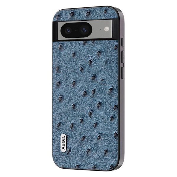ABEEL Google Pixel 8 Plånboksfodral Äkta Läder Blå Genuine Leather
