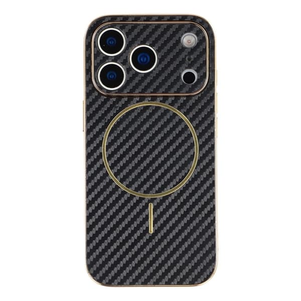 Mobilskal till iPhone 17 Pro Max MagSafe Carbon Fiber Electroplated Svart