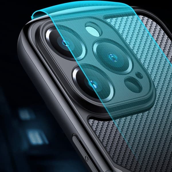 XUNDD Carbon Fiber Mobilskal för iPhone 13 Pro 6.1 tum - Svart