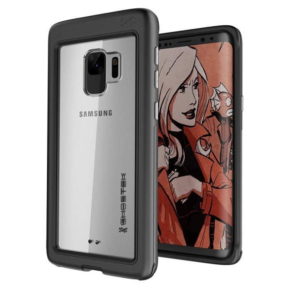 Ghostek Atomic Slim -kuori Samsung Galaxy S9:lle - musta Black