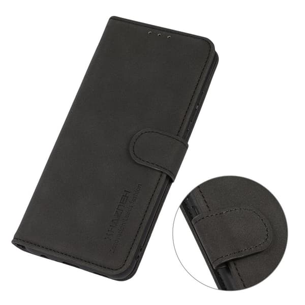 KHAZNEH Xiaomi 17 Pro Max Plånboksfodral Anti Scratch Konstläder - Svart