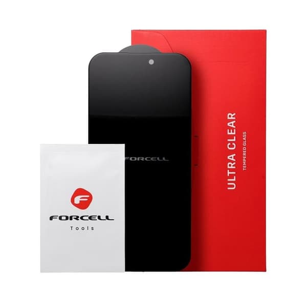 Forcell iPhone 7/8/SE (2020/2022) Härdat Glas Skärmskydd Privacy Black