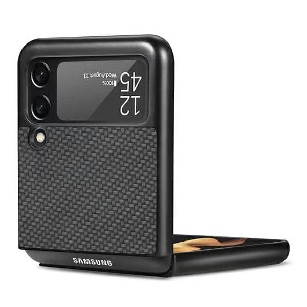Beline Telefontaske til Galaxy Z Flip 6 MagSafe Carbon Armor - Sort