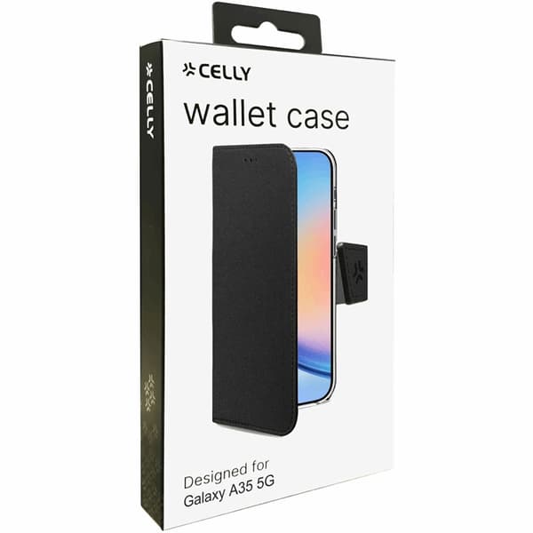 Celly Galaxy A35 5G Pung Etui Wally - Sort Black