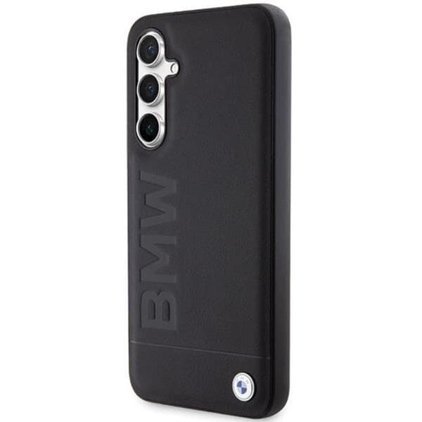 BMW Galaxy S23 FE Mobilskal Læder Hot Stamp - Sort Black