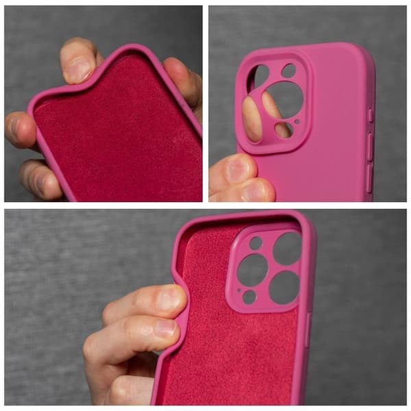 Mobilskal till iPhone 16 Silikon 2mm - Rosa Rosa