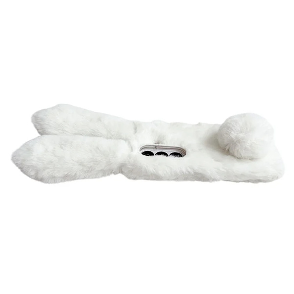 Mobilskal till Galaxy Z Fold7 5G Bunny Ears Plush Hård PC - Grå Grå