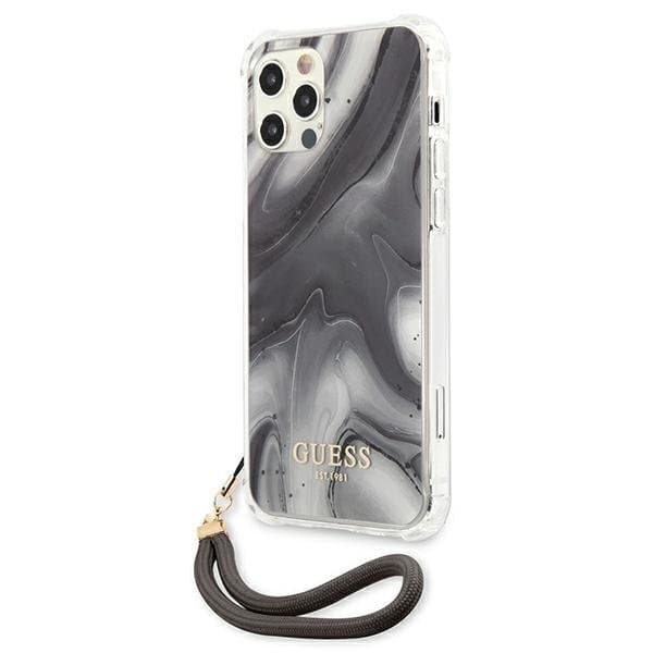 Guess iPhone 12 Pro Max Skal Marble Collection - Grå Grey