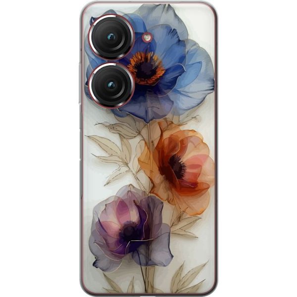 Mobilcover til Asus Zenfone 9 med Silke Blomster