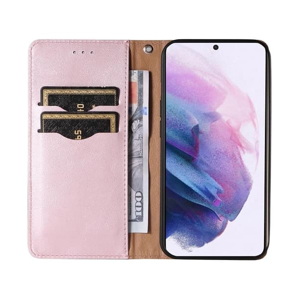 Galaxy S22 Plus Pung Taske Magnetrem - Lyserød Rosa