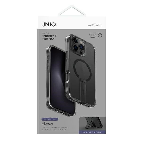 UNIQ Telefontaske til iPhone 16 Pro Max Eleva Vertica Stand - Sort Svart
