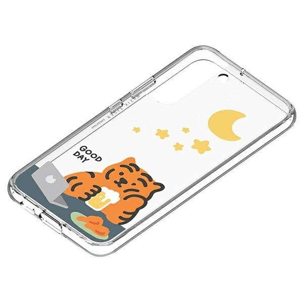 Mobilskal till Samsung Galaxy S22 Panel till Muzik Tiger - Vit