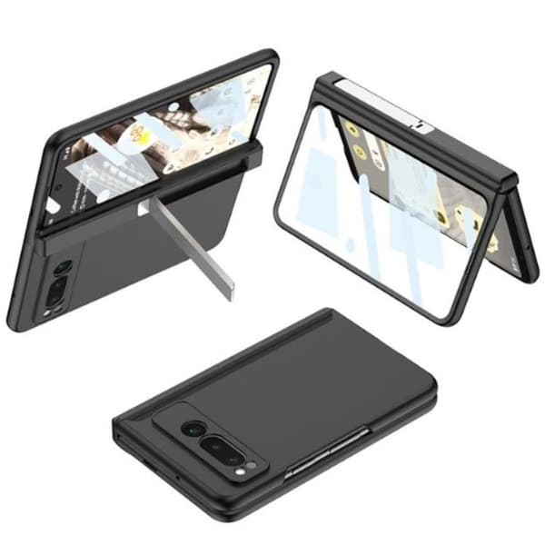 GKK Mobilskal till Google Pixel Fold Kickstand Hård PC - Svart Svart