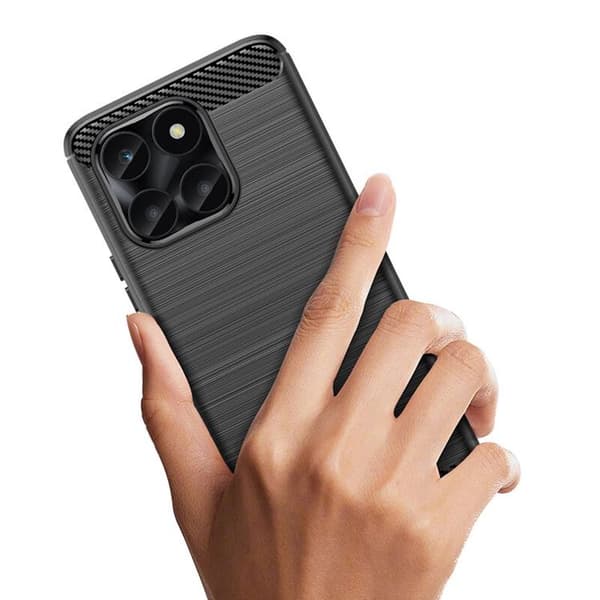 Huawei Honor X6a Mobilskal Carbon - Svart Svart
