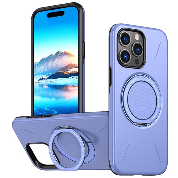 Mobilskal till iPhone 14 Pro MagSafe Rotating Kickstand TPU + PC Lila