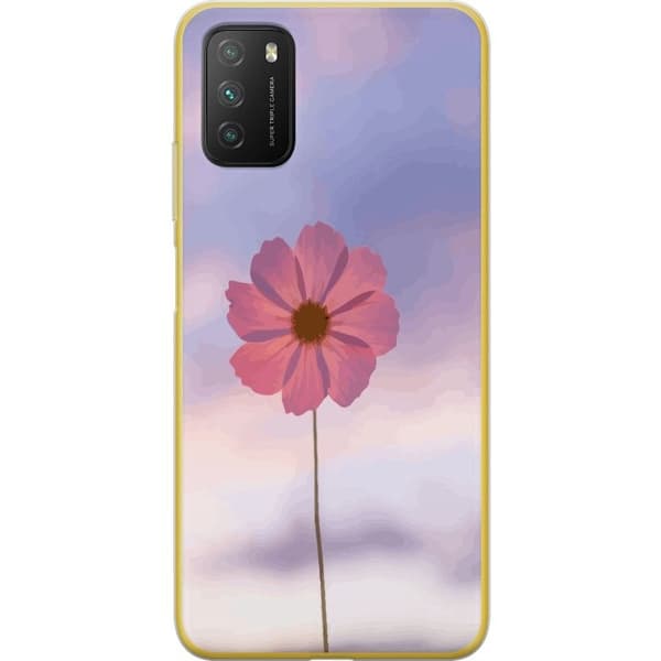 Mobilskal till Xiaomi Poco M3 med Rosa blomma