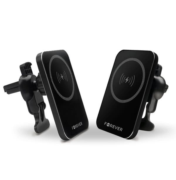 Forever Bilhållare Luftventil Magnetisk Trådlös Laddare 15W Black