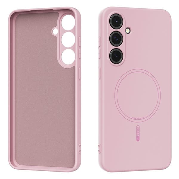 ABEEL Mobilskal till Samsung Galaxy S24+ MagSafe Liquid Silicone Rosa